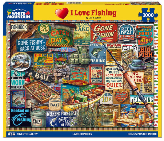 I Love Fishing (2169pz) - 1000 Piece Jigsaw Puzzle