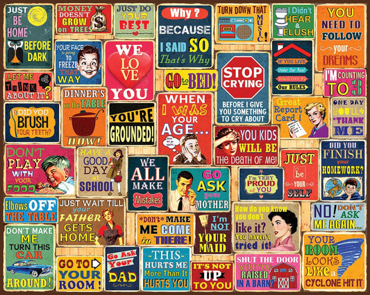 Things Parents Say (1760t) - 1000 PC (Small 20"x27" Format)