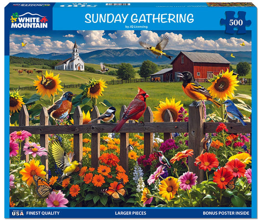 Sunday Gathering (2005pz) - 500 Piece Jigsaw Puzzle