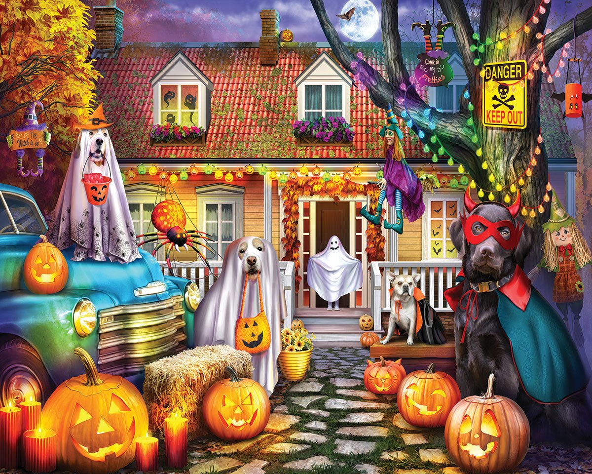 Halloween Dog House (2063pz) - 1000 Piece Jigsaw Puzzle