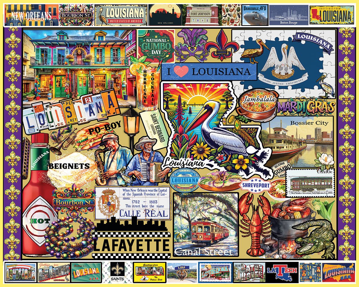 I Love Louisiana (2076pz) - 1000 Piece Jigsaw Puzzle