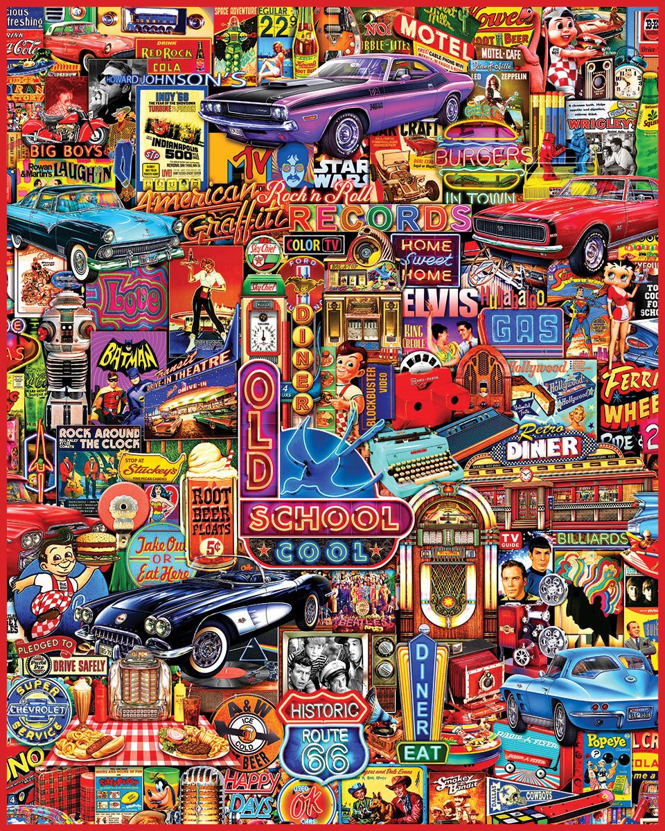 Old School Cool (2080pz) - 1000 Piece Jigsaw Puzzle