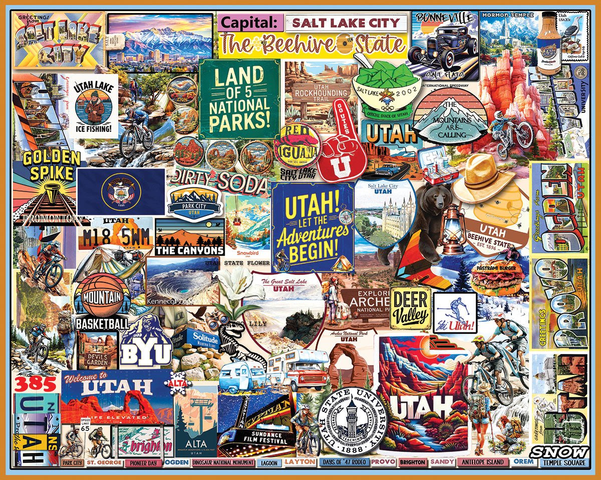 I Love Utah (2083pz) - 1000 Piece Jigsaw Puzzle