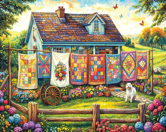 Quilt Garden (2107pz) - 1000 Piece Jigsaw Puzzle